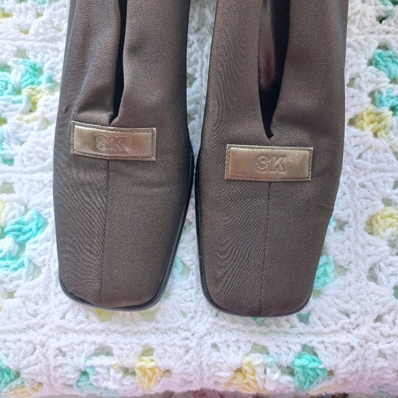 SK Stiefel Konig Women's Brown Pointed Toe Block Heel Shoes Size 38 EU - Picture 11 of 15